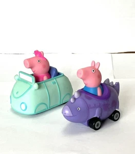 Peppa Pig 2003 Fahrzeuge Lot (2) Peppa George Jazwares - Bild 1 von 7