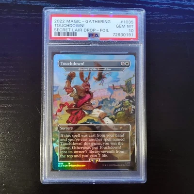 Touchdown! #1035 Secret Lair Drop Foil MTG ~ PSA 10 - Image 1 of 2