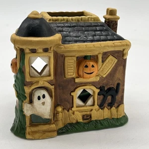 Vintage American Greetings HALLOWEEN KERZENHALTER Spukhaus Geist Kürbis - Bild 1 von 7
