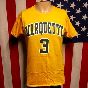 DWYANE WADE Marquette University basketball T shirt #3 Golden Eagles NCAA tee S  - Picture 1 of 2