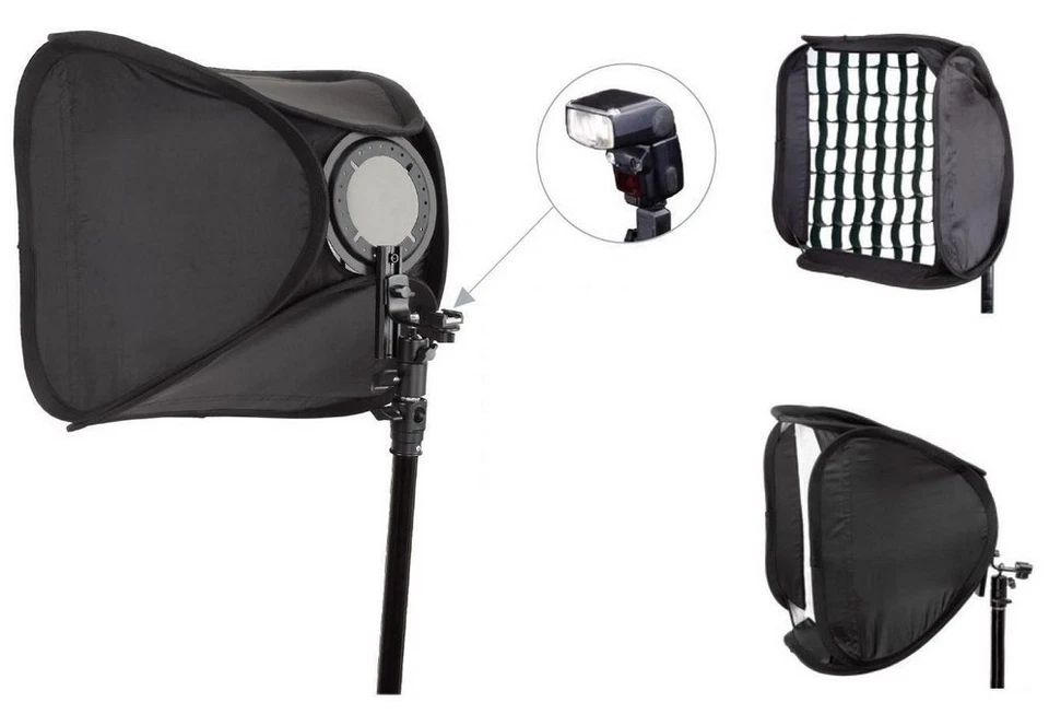 Easy Softbox 24" para VIVITAR Flash 285HV DF383 DF283 SF4000 SUNPAK PF30X PF30XN Foto 1 de 1