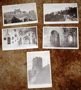 5 x Various Vintage Postacards - Dover Castle - Unused B&W Postcards - Job Lot - Foto 1 di 5