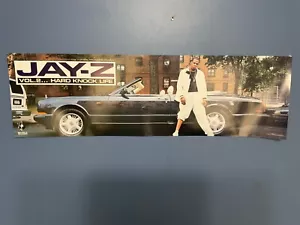 NUEVO PÓSTER PROMOCIONAL MT 1998 ROC-A-FELLA RECORDS JAY-Z VOL.2 HARD KNOCK LIFE 39x12 - Imagen 1 de 2