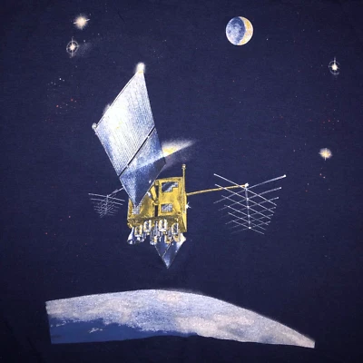 CAMISETA NAVSTAR GPS VINTAGE AÑOS 80 Satélite Espacio Exterior NASA Posición Global L Foto 1 de 4
