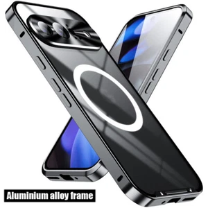 Custodia magnetica ibrida alluminio acrilico per Google Pixel 9 Pro XL 8 7 8A 7A - Foto 1 di 12