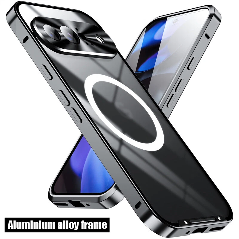 For Google Pixel 9 Pro XL 8 7 8A 7A Aluminum Acrylic Hybrid Case Magnetic Cover - Image 1 of 4