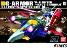 Gundam HG 050 G-ARMOR G-FIGHTER + RX-78-2 GUNDAM 1/144 Bandai Model Kit New