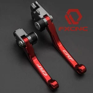 For Honda CRF150F CRF230F 03-17 CRF125 F 2014-2017 Clutch Brake Pivot Levers Red - Picture 1 of 12