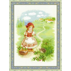 RIOLIS  1736  LITTLE RED RIDING HOOD  COUNTED  CROSS STITCH  KIT   - Picture 1 of 5