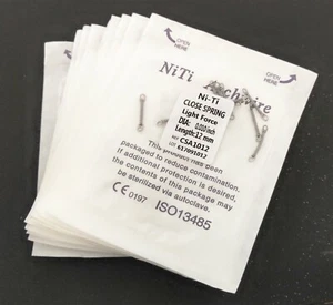 5 Packs Dental Niti Alloy Close Coil Spring Light Force 10pcs/Pack 010*12mm - Picture 1 of 10