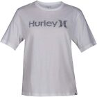 Hurley Ladies W One & Only Push Through T-Shirt Short Sleeve Shirt, White, XS