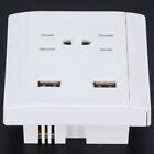 Dual‑USB Wall Outlet 10A US 110/220V Electric Charging Socket For Home Office SL