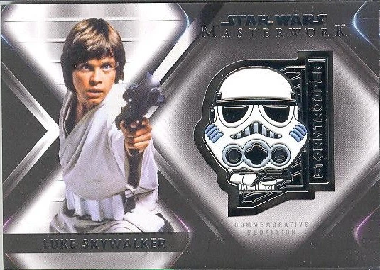 2021 Star Wars Masterwork CM-LS Luke Skywalker Stormtro Character Medallion Card - Image 1 of 1
