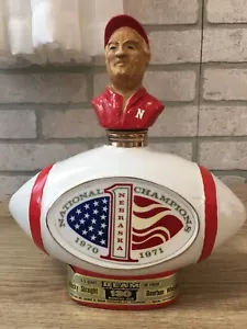 Vintage 1972 JIM BEAM Nebraska Cornhuskers National Champions 1970-71- Empty - Picture 1 of 7