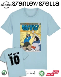 T-shirt calcio uomo Diego Maradona Hand Of God Name/No Messico 86 Argentina - Foto 1 di 9