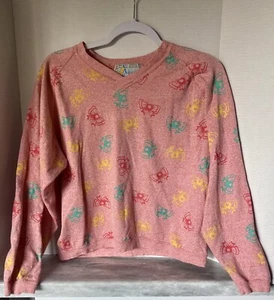 Vintage 1980’s Sweatshirt “Avenue A” Pink Bows. 80’s Party Size Medium Women’s - Picture 1 of 9