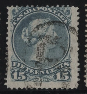 #30b Large Queen 15c Canada used - Image 1 of 2