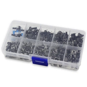 180pz Interruttore Pulsante Tattile 10 Valori Micro Tatto Momentaneo Assortito - Foto 1 di 5