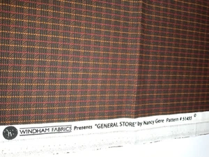 Windham Fabrics General Store #51455 de Nancy Gere 29" x 45" 100 % algodón - Imagen 1 de 1