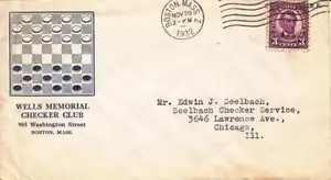 1932, Boston, MA, Wells Memorial Checker Club to Chicago (19135) - Picture 1 of 1