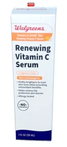 Renewing Vitamin C Serum Brightens &Restore Skin Fragrance-Free 1oz-Best by11/25 - Picture 1 of 2