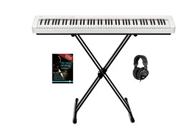 Casio CDP-S110 Compact E-Piano weiß Set Bundle Ständer Klavierschule Kopfhörer - Bild 1 von 4