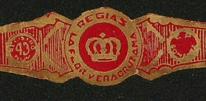 132V-MEXICO Vitola Antigua-Cigar Band-Marca LA FLOR VERACRUZANA,REGIAS,LA CORONA - Picture 1 of 3