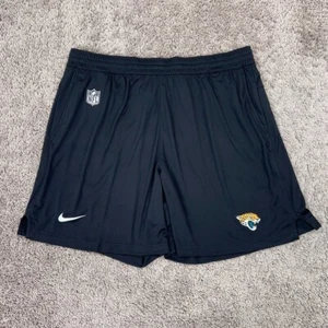 Jacksonville Jaguars Shorts Mens XL Black Performance On Field Nike Dri Fit NFL - Picture 1 of 17