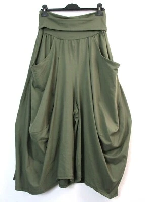 LAGENLOOK 100%COTTON QUIRKY PARACHUTE CULOTTES  PANTS ONE SIZE : Regular(12-16) - Image 1 of 4