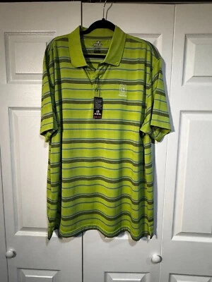 NEW, XXL AHEAD Extreme, Lime Green with Black & Blue Stripes TPC Scottsdale Logo - Image 1 of 4