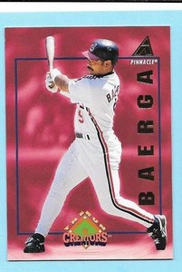 1994 Pinnacle Run Creators #15 Carlos Baerga Indians