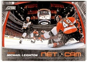 2010-11 Score Net Cam Michael Leighton #13 Philadelphia Flyers