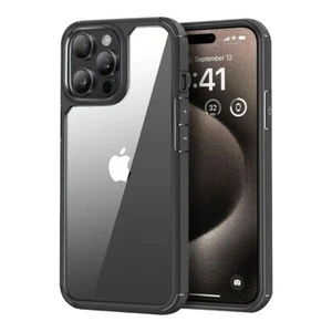 For iPhone 11/12/13/14/15/16 X Plus Pro Max Clear Gel Fashion Case+Tempered Film - Picture 1 of 14