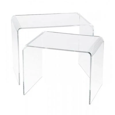 Plexycam Tavolino Comodino in Plexiglass Trasparente Design Casa 45x33x40H - Immagine 1 di 2