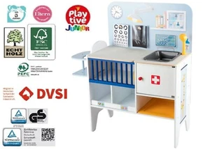 Playtive 2in1 Baby Klinik & Tierarzt Arzt Doktor Holz Rollenspiel 10 tlg NEU OVP - Bild 1 von 11