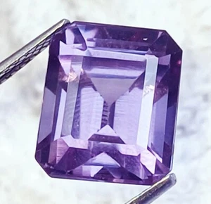 Piedras preciosas sueltas alejandrita natural cambio de color 12,50 quilates corte esmeralda certificado - Imagen 1 de 6