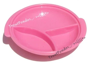 Tupperware Magnet Gadget Miniatur Geteilte Schale in Rosa Vintage Neu - Bild 1 von 3