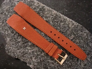 Vintage Hirsch Carmel Farbe Wildschwein 20 mm offenes Uhrenarmband - Bild 1 von 2