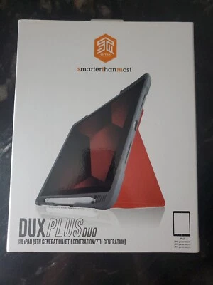 STM Bags Dux Plus Duo Case for Apple iPad 10.2 Inch 2019 & 2020 Red Military NEW - Image 1 of 4