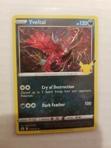 Pokemon Celebrations 25th Anniversary Rare Yveltal 19/25 - KOSTENLOSER VERSAND - Bild 1 von 1