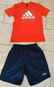 Sportbekleidung Paket Jungen, Größe  S Adidas T-Shirt und Jako kurze Sporthose - Bild 1 von 4