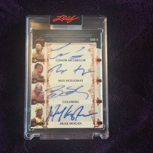 2024 Leaf Ultimate Mike Tyson HULK HOGAN Conor McGregor Holloway++ 8 Autos #4/10 - Picture 1 of 4