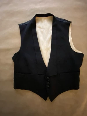 Antique 1930s 1940s Men’s Vest Waistcoat 34 Vintage Gentleman - Image 1 of 4