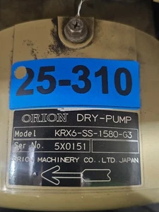 ORION KRX6-SS-1580-G3 Trockenpumpe GEBRAUCHT - Bild 1 von 1