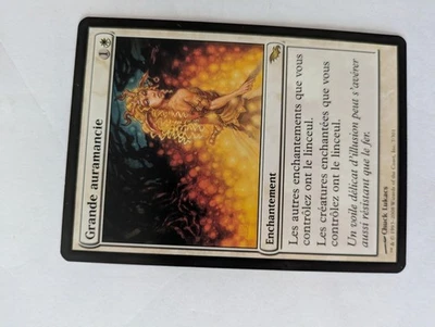 French Greater Auramancy Shadowmoor MTG NM Free shipping with tracking - Image 1 of 2