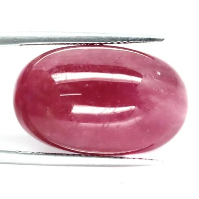 46.85 CT. Heated Red Ruby Madagascar Oval Cabochon 15 x 24 MM. - Image 1 of 4