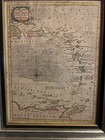Vintage Caribbean Map Reproduction 1761 “Caribbee Islands” Framed Wall Art