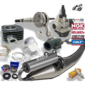 MAXI KIT CILINDRO ALBERO CARBURATORE MINARELLI ORIZZONTALE AD ARIA 70cc DR 47 2T - Imagen 1 de 1