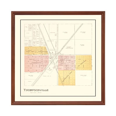 Old Map of Thompsonville, MI 1901 - Vintage Thompsonville Mi - Image 1 of 4