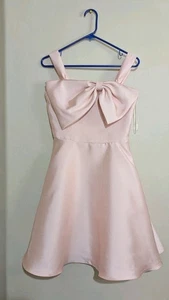 RARE EDITIONSKids' Mikado Bow Party Dress In Blush Size 16 - Bild 1 von 4
